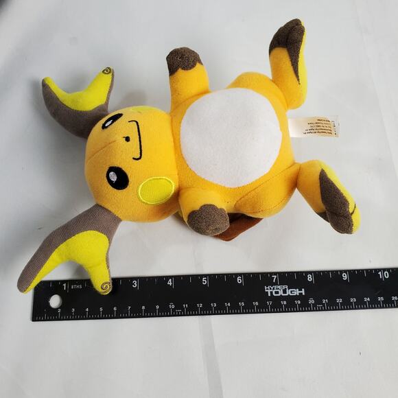 Pokémon Raichu Plush Toy 9" Yellow Stuffed Animal Collectable - Picture 8 of 8